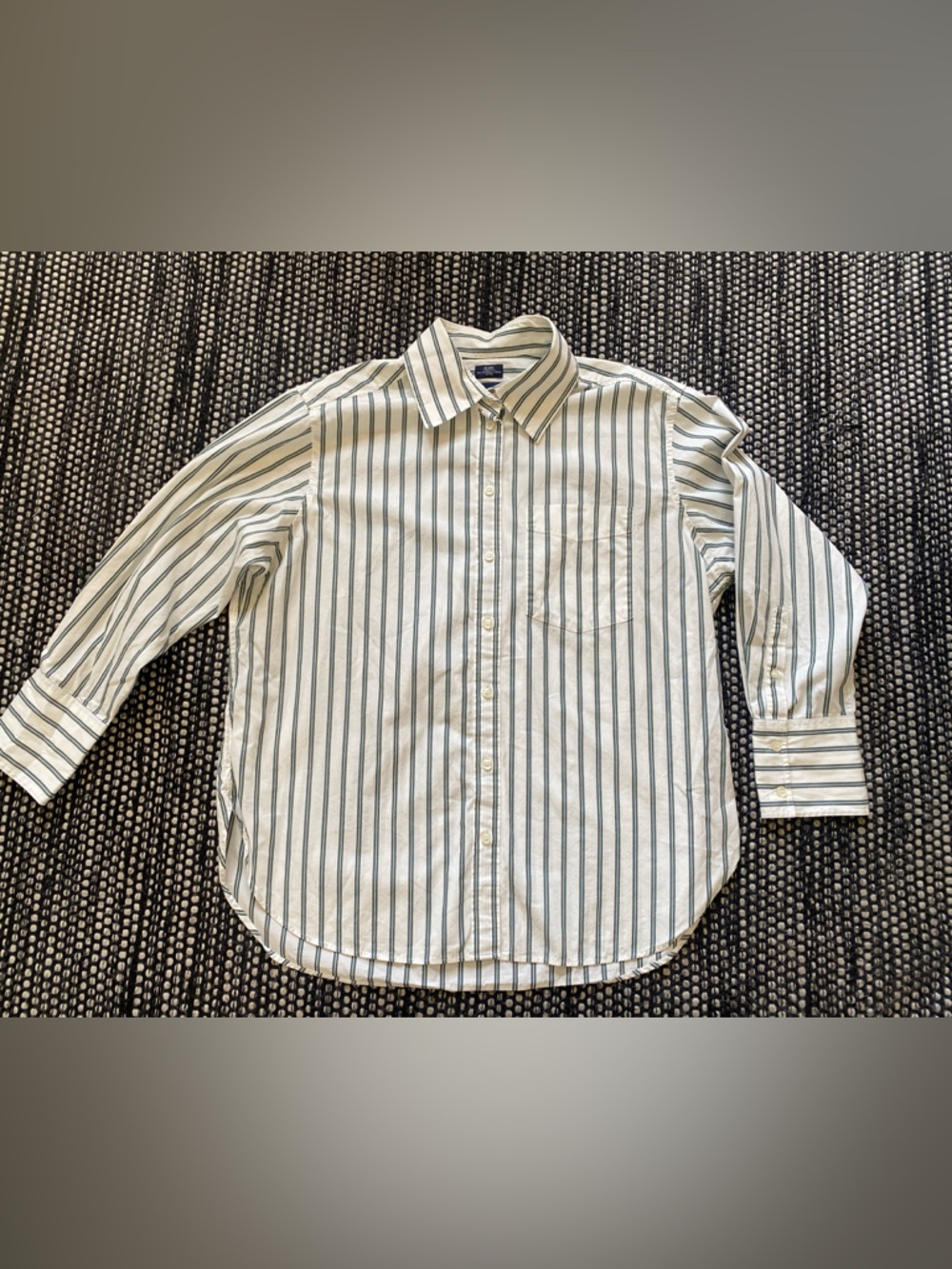 Gap Big Shirt with Dark Green Stripes